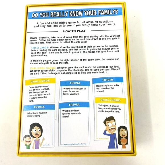 Moose Games Do You Really Know Your Family? Board Card Game Night - Picture 4 of 7